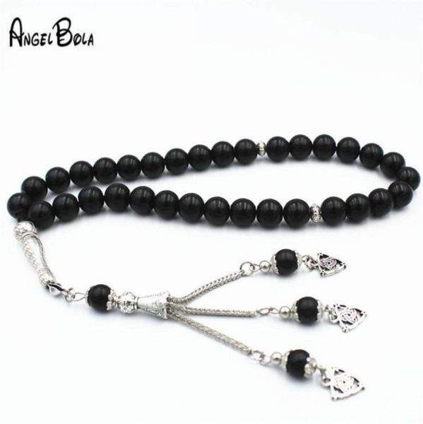 

muslim islamic tasbih black crystal prayer beads bracelet round shape beads 33 islamic beaded adults bracelet rosary4010746