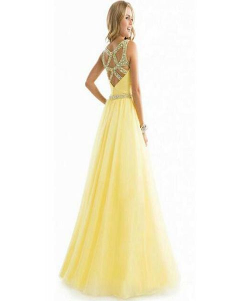 

wholeformal gown ball wedding prom party dress yellow color new long chiffon party bridesmaid7585202, Black;gray