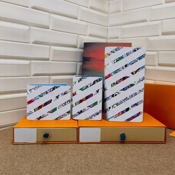 Classic style leather wallet letters transform into cartoon characters wallet designer woman 3size
