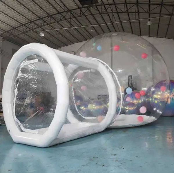 

kids party clear inflatable bubble tent with balloons inflatable bubble house tent for outdoor dates camping