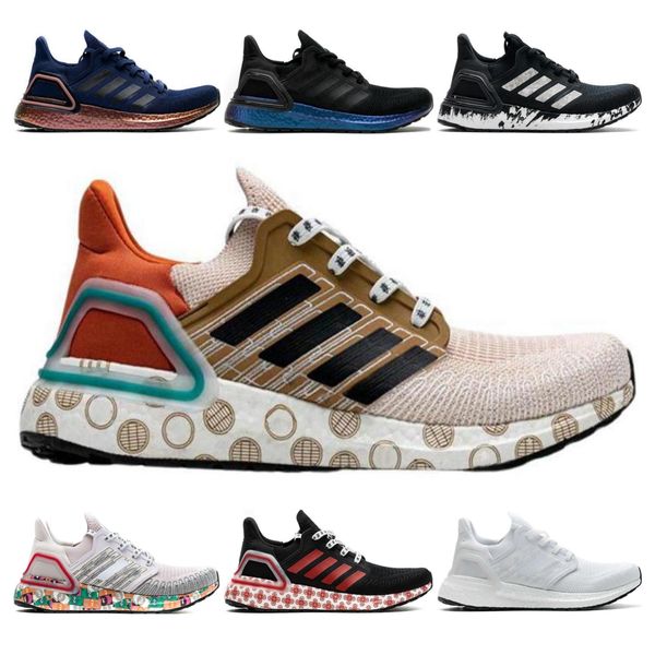 

designer shoes runner ultraboosts 20 ub sports trainer ultra core triple black white solar blue metallic tech indigo purple dash grey outdoo
