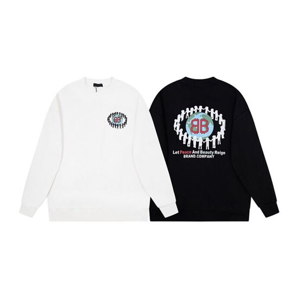 

2023ss men's plus size hoodies & sweatshirts fall/winter fried street poster letter logo graphic print hoodie couple sweatshirt y57h7, Black;brown