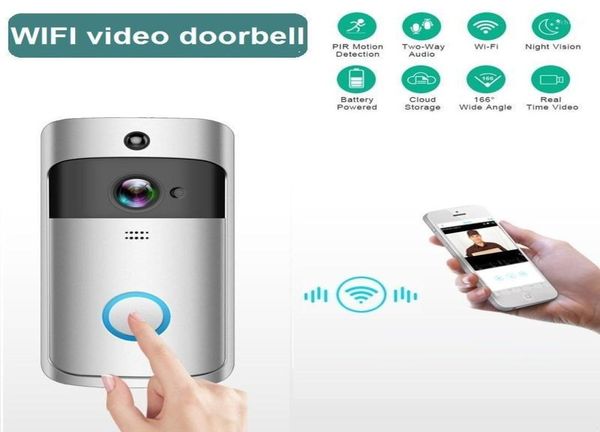 

wifi smart ip video intercom wireless doorbell with camera for apartment door phone bell ring ir alarm security camera17240321