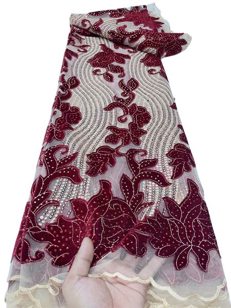 

sequins flannelette 5 yards fabric lace african sewing craft ladies royal blue dress evening party gown nigerian sewing textile women weddin, Black;white