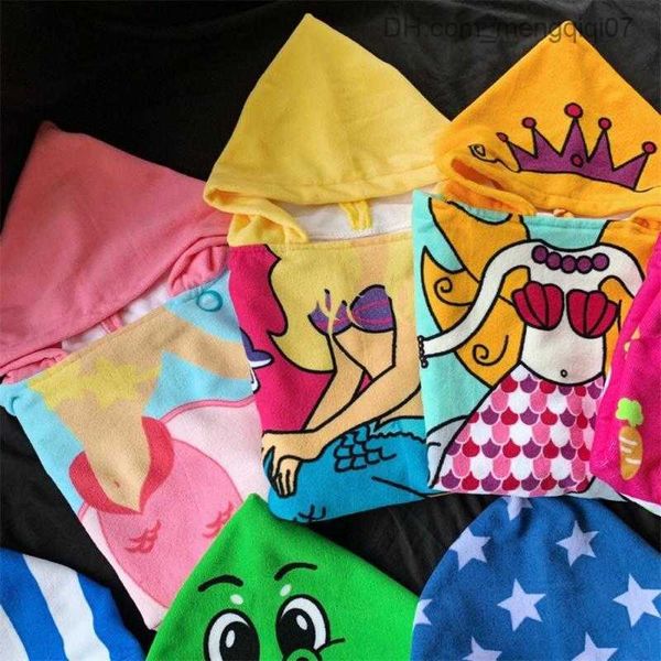 

towels robes soft newborn packaging blanket cartoon head warm baby bath towel swimming pool cover rain cape super absorbent hooded beach tow