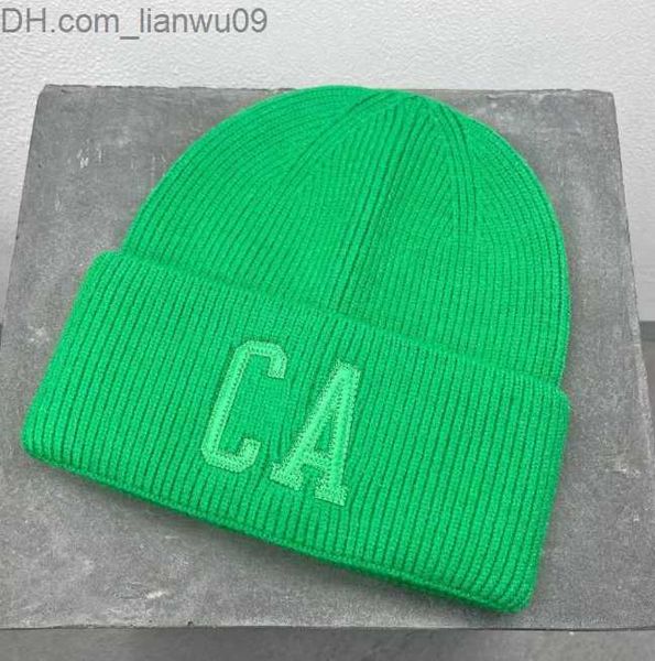 

beanie/skull caps fashion brand letters woolen cap autumn and winter couple simple hip hop hat street warm beanie hat men z230819, Blue;gray