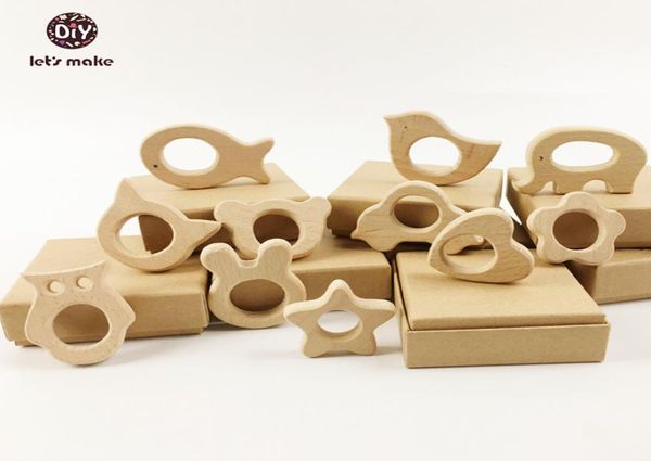 

let039s make diy pendent hand cut birds 10pcs wooden birds teether natural beech wooden product 2103113783476