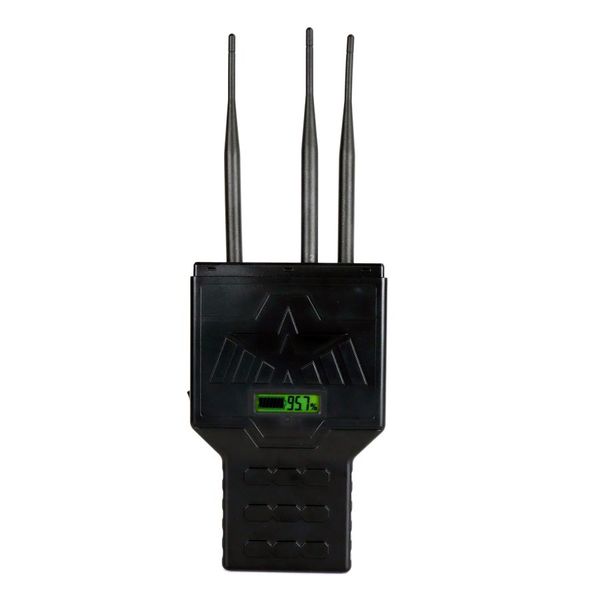 

unique 6w high power 3 bands handheld wifi bluetooth signal jamm er up to 40m, Silver