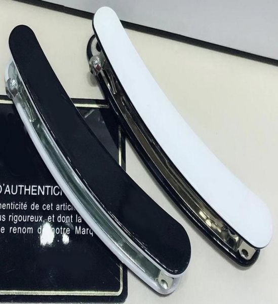 

9x15cm black and white acrylic banana clip c hair clips for ladies collection fashion hairpins jewelry headdress vip gifts2468780, Golden;silver