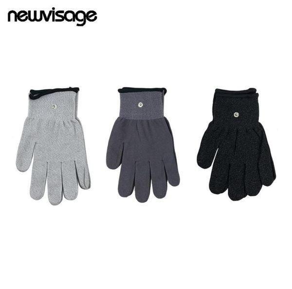 

10 pairs ems glove silver electricity conductive fiber gloves for tens therapy face body massage bio micro current stimulation p241542287
