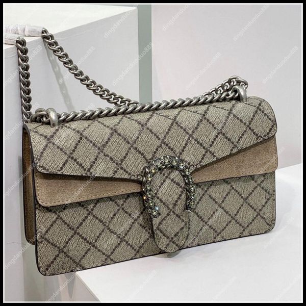 

classic luxury chain crossbody bag fashion plaid flower brand wallet vintage ladies leather handbag designer shoulder bags