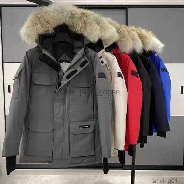 

mens jacket women down hooded warm parka men canadian goose jackets letter print clothing outwear outdoor sports thick coat parkas pkmu, Black
