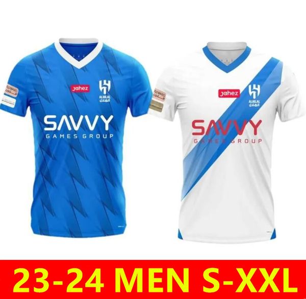 

2023 2024 al hilal saudis soccer jerseys malcom neves sergej vietto neymar jr koulibaly lghalo kanno 23 24 saudi home away football shirt, Black;yellow