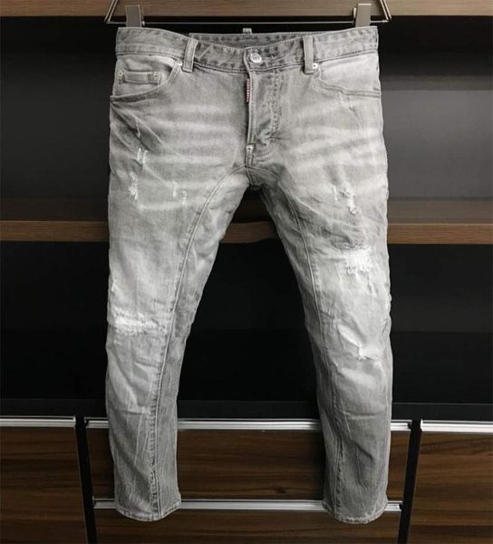

2021 new arrivals d2 mens luxury designer denim jeans holes trousers uare biker pants men039s clothing a3982233173, Blue