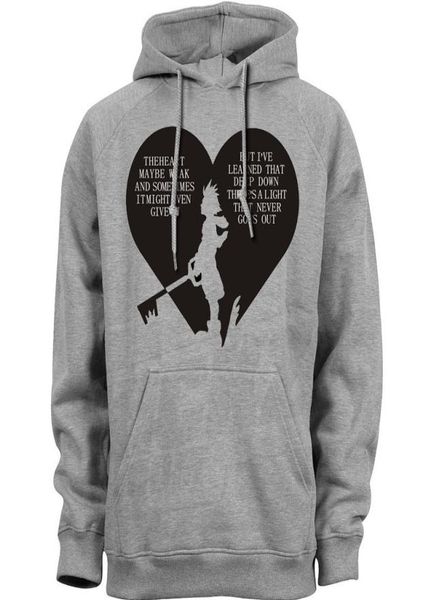 

video game kingdom hearts kingdom hearts sora quote hoodies sweatshirts casual apparel fashion hoody spring autumn season 4371400983, Black