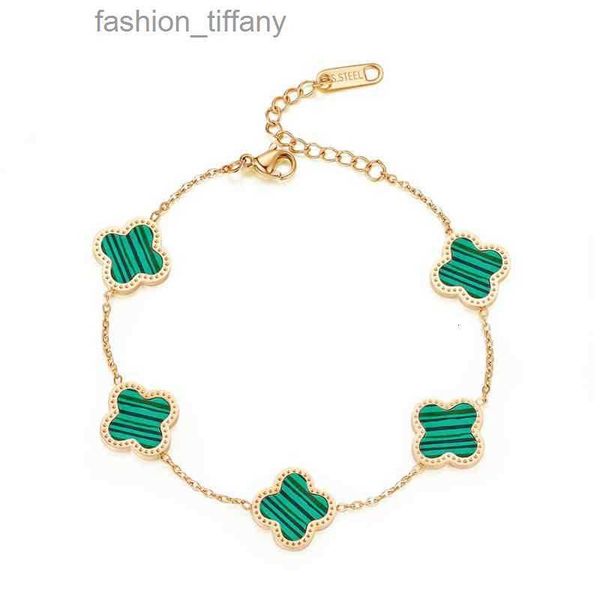 

new style jewelry luxury sift stainls steel 18k sold women lucky flower sracelet s, Black