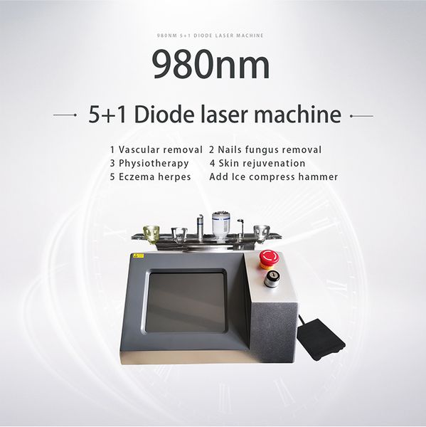 

980 nm diode laser machine blood vessel skin rejuvenation anti-inflammation physiotherapy 980nm air cooling wavelength eczema & herpes dysme