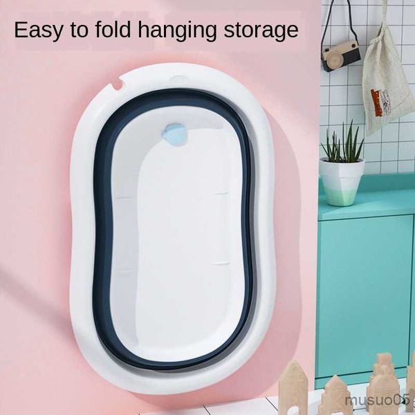 

bathing tubs seats baby folding bathtub baby bath basin easy to clean household newborn thickened large children bath tub bath bucket r23081