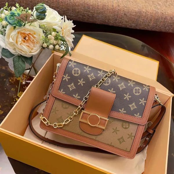 

shoulder bags dauphine fashion chain handbags crossbody women luxurys designer leather hobo totes messenger bag wallet evening bags m44391