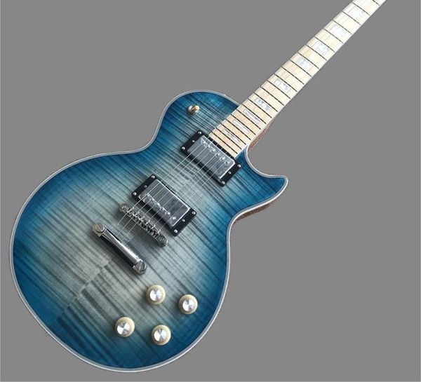 

multi-colored tiger electric guitars, 2 pickup board fretboard guitars