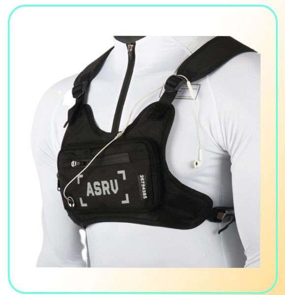 

outdoor bags reflect light chest bag for men waist functional tactical mobile phone male pack backpack1837545
