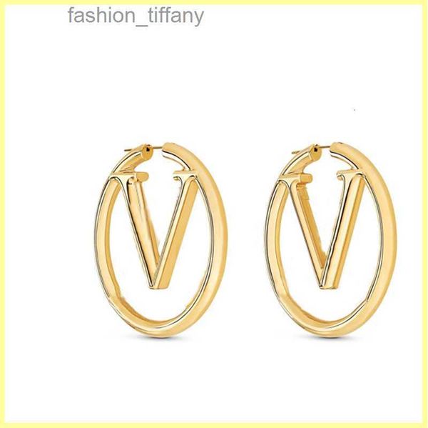 

2022 hoop earrings designer gold earring for womens jewlery luxury big stud earring with box letters l mens fashion hoops for bride accessor, Golden;silver