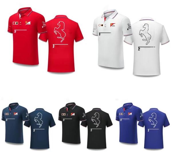 

f1 racing polo shirt summer new short sleeve t-shirt same customized
