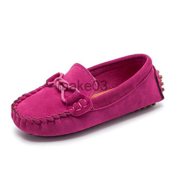 

sneakers girl girls boys shoes fashion soft kids loafers children flats with cow muscle bottom knotted tie wedding boy moccasins j230818, Black;red