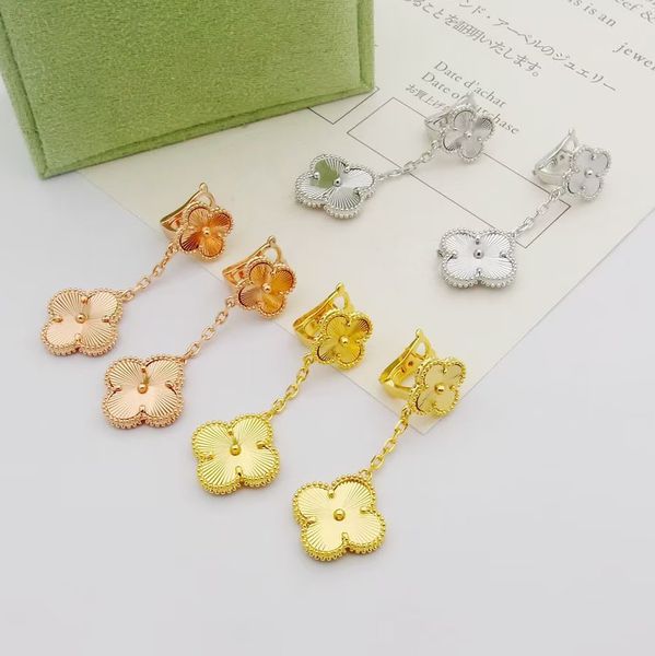 

designer earrings luxury earrings designer jewelry set luxury jewelry the mustard family earring for woman womens ear clip gold plated jewel, Golden;silver