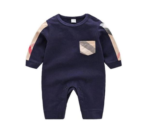 

newborn baby rompers clothes printed bear cotton cute toddler boy girls romper 024 months3748003, Blue
