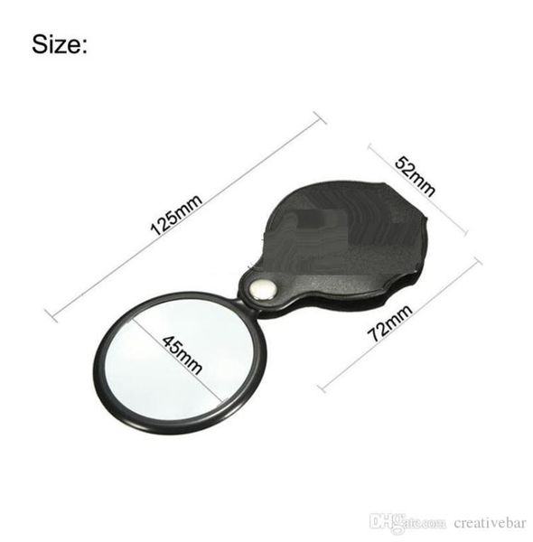 

50mm 10x magnifier folding handhold reading magnifying lens glass foldable jewelry loop jewelry loupes ready to ship3068839