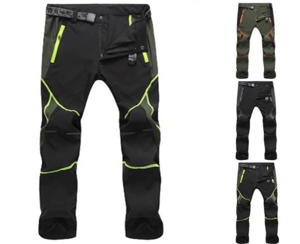 

men039s pants quick drying outdoor color stitching mountain climbing pantalones men clothing windproof trousers for8904583, Black