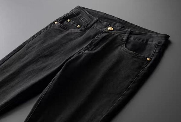 

european and american summer jeans whol hiphop highstreet design brand launderable retro torn overlap sewing men039s crea4094006, Blue