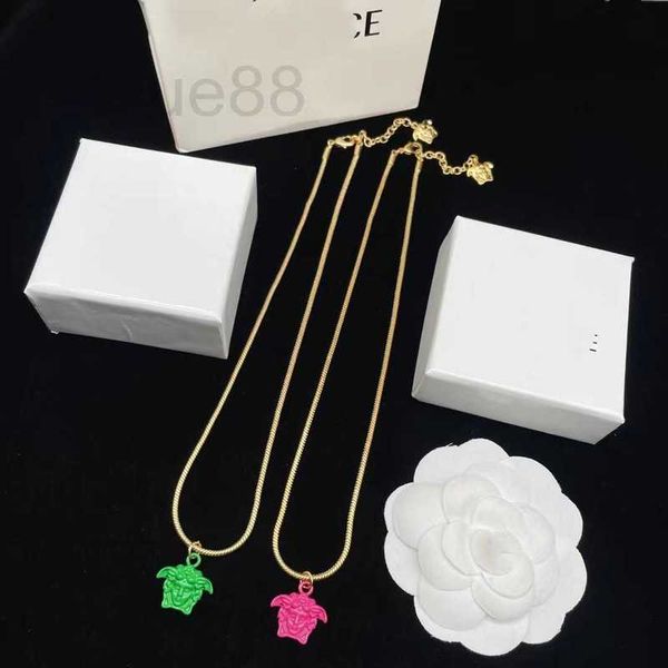 

strands, strings designer 23 summer new simple dummy beauty head brass material daily versatile high grade necklace eoet, Black