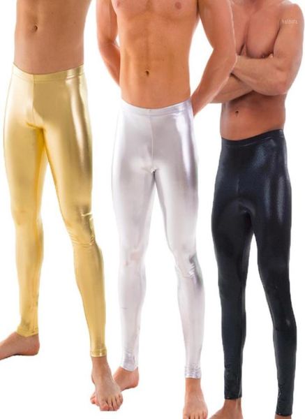 

mens gold silver black metallic dance leggings shiny stage performance pants spandex skinny for adults and boys1790608