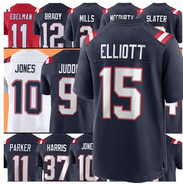 

ezekiel elliott jersey tom brady randy moss juju smith-schuster matthew judon mac jones julian edelman rhamondre stevenson football jerseys, Black;red