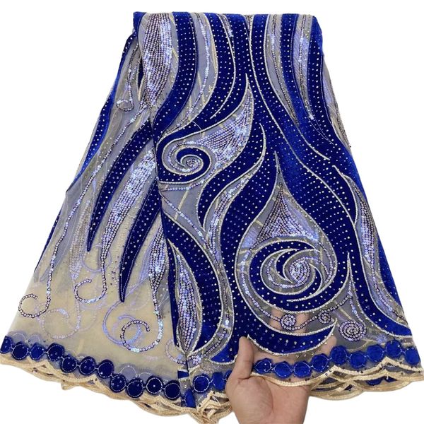 

tulle 5 yards rhinestones flannelette lace fabric nigerian women wedding sequins dress sewing craft net costume african lady dinner cloth 20, Black;white