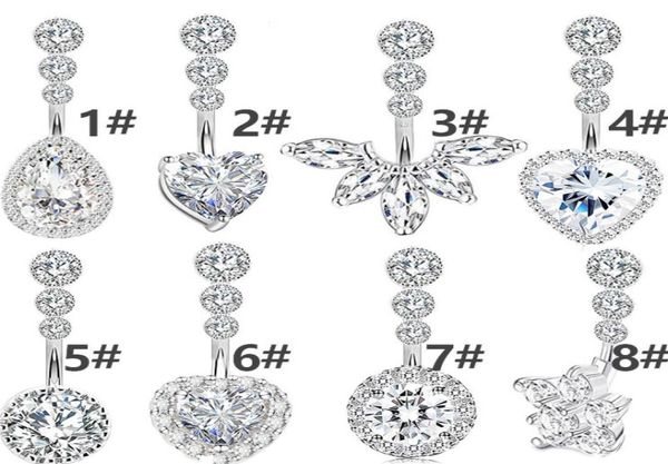 

stainless steel belly button ring heart navel piercing bellys buttons jewelry navels pircing umbilical pircings ring9759312, Silver