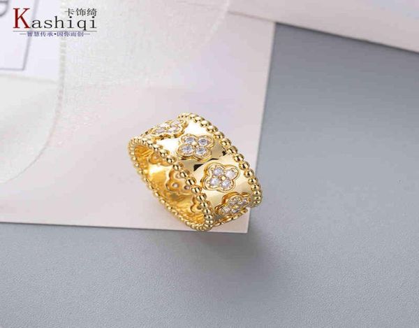 

rings kaleidoscope ring female minority design sense of fashion simple clover jewelry plated rose gold3607118, Silver