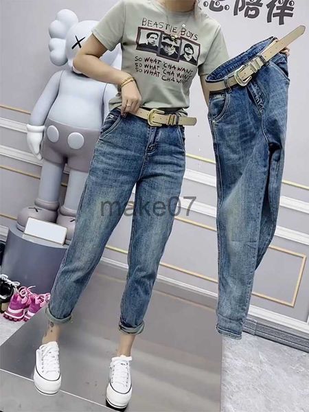 

women's jeans y2k large size straight leg jeans female summer thin 2023 new harun pants fat mm thin daddy pants j230818, Blue