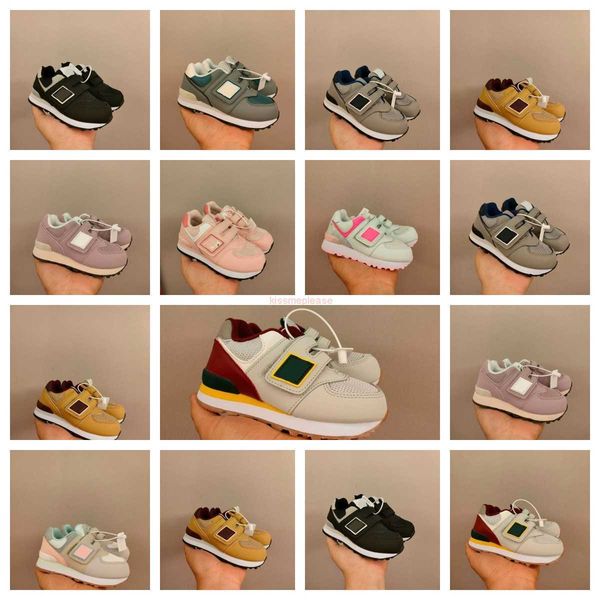 

kids shoes brand designer boys sport sneaker toddlers girls youth kid children infants hook loop trainers running baby black dark blue pink