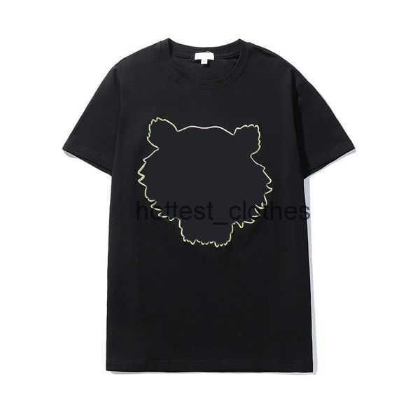 

womens designer t shirt kenzo mens tshirt summer streetwear short sleeve tiger head embroidery with letters printing loose tees trend u4b2 3, White