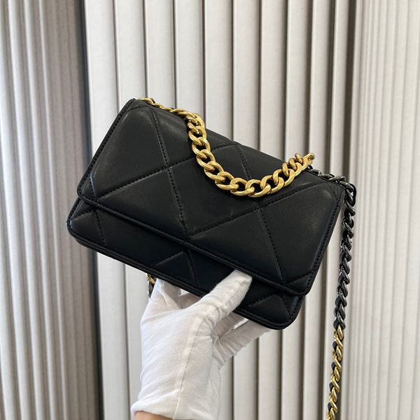 

luxury french designer crossbody bag classic mini genuine leather diamond lattice women's chain shoulder bag 19 woc luxury fashion sewi