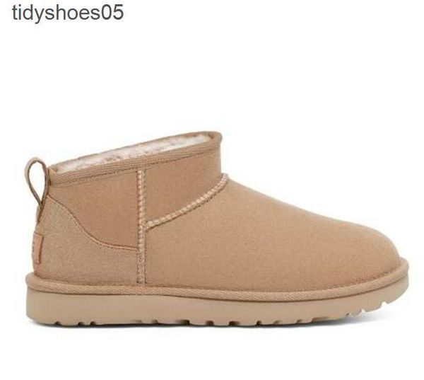 

women ultra mini snow boots slipper u f22 winter new popular ankle sheepskin fur plush keep warm boots with card dustbag beautiful gifts ant, Black