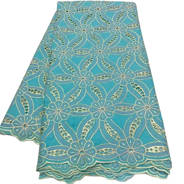 

5 yards swiss voile lace fabric embroidery cotton ladies clothes nigerian women wedding dress dentelle female dinner gown sewing craft 2023, Black;white