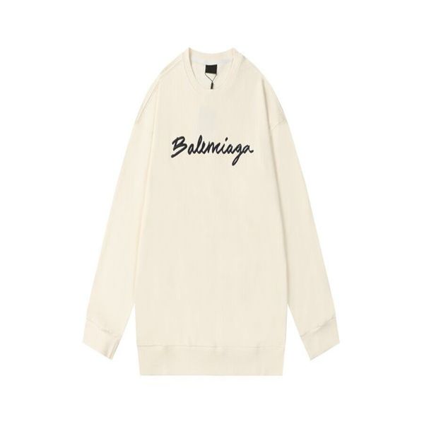 

2023s autumn and winter craft jacquard letter logo fashion long sleeve sweater student casual fleece hoodie k24, Black;brown