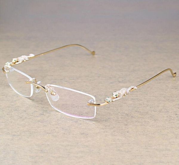 

gafas transparentes de leopardo vintage sin montura montura transparente de anteojos gafas de lujo accesorios para hombres gaf1714819