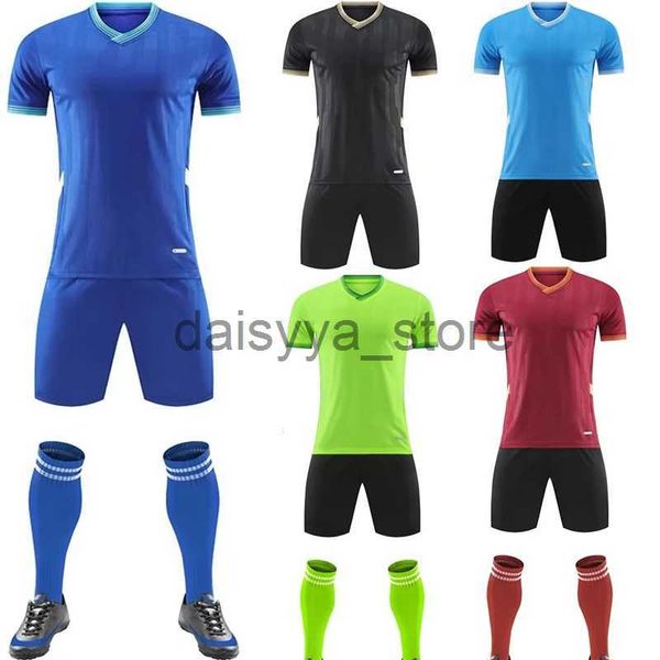 

other sporting goods customized children's football kit men's soccer team jersey sets vertical stripe sports suit quick drying fab