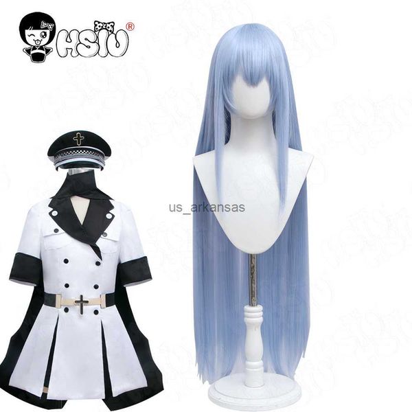 

synthetic wigs esdeath cosplay wig costumes fiber synthetic wig anime akame ga kill cosplay wig costumeshsiu empire white uniform esdeath wi, Black