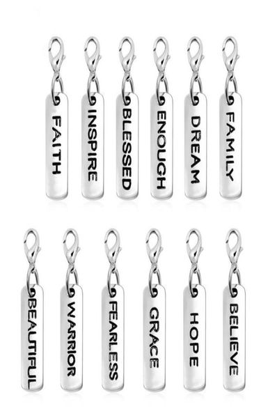 

20pcslot vintage lobster clasp dangles necklace pendants jewelry accept customization lsfe332620088, Bronze;silver